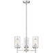 Janna 3 Light 18 inch Brushed Nickel Chandelier Ceiling Light